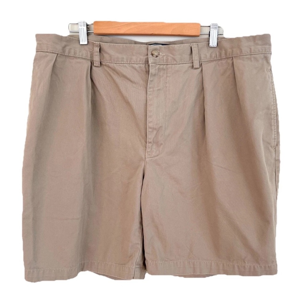 Ralph Lauren POLO Classic Chino Pleated 8.5” Inseam Khaki Tyler Shorts Size 40